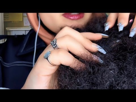 ASMR Girl In The Back Of Class Plays With Your HAIR 💆🏻‍♀️ | Head Massage, Scalp Check, Afro