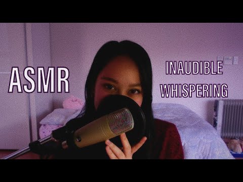 ASMR INAUDIBLE WHISPERING ft. my dog!! (whispering, hand movements)