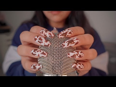 [ASMR] Microphone Tapping & Scratching, Nail Sounds & Brushing ✨