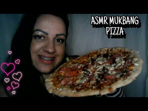 ASMR-MUKBANG PIZZA🍕 #rumo2k #mukbang #mastigação #asmr