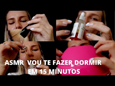 ASMR VOU TE FAZER DORMIR EM 15 MINUTOS -  Bruna ASMR