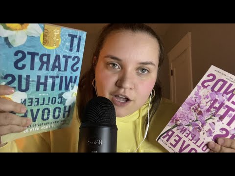 ASMR Book Haul | Up Close Whispering, Tapping, Scratching, Page Flipping |