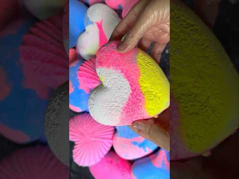 🤍🩷💛😘Colorful Hearts Gym Chalk Crush #423