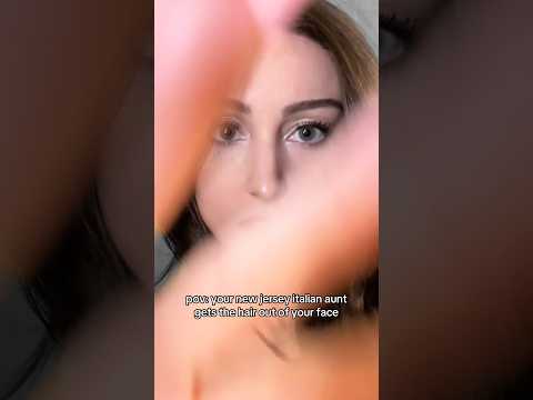 pov: your new jersey italian aunt gets the hair out of your face #asmr