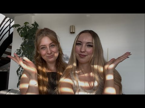 my friend tries ASMR for the first time (german)