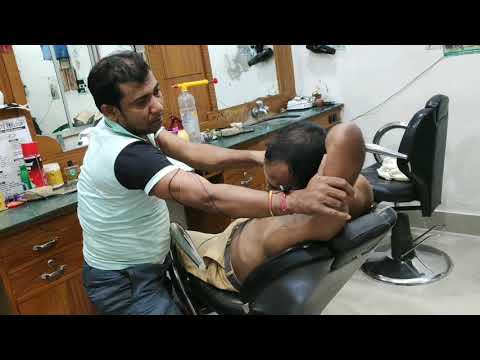 Super relaxing Asim barber head and body massage with neck cracking | Powerful ASMR