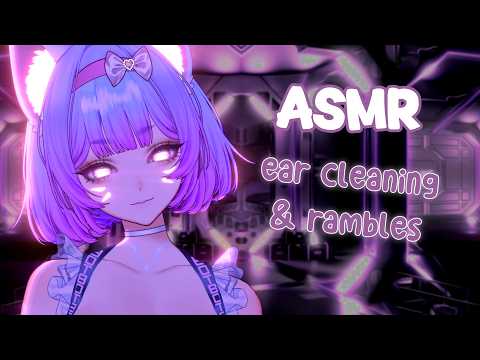 [ASMR] ear cleaning practice and soft rambling ✨ ear rubs, fluffy ear picks