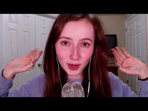 ASMR 25+ Minutes of Up-Close Binaural Trigger Words SK, Nom nom & Hand Movements!!