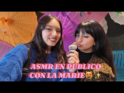 ASMR EN PÚBLICO POR EL MUT| tapping en todo con lepetittmarie| SOFIWI