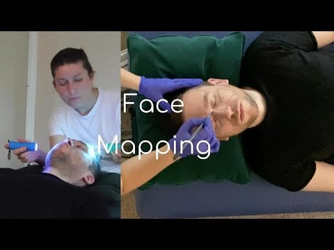 ASMR - Skin Check with Light Therapy and Face Mapping