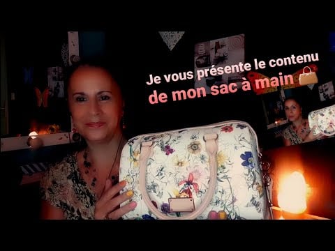 Je vous présente le contenu de mon sac à main!