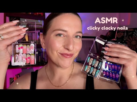 ASMR New Press On Nails Haul💅 Clacky Nails + Whisper Rambles💕