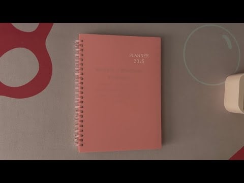 ASMR Tapping On A 2025 Planner | No Talking
