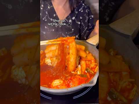 WHEN THE $500 SPICY TTEOKBOKKI IS TOO SMALL... #shorts #viral #mukbang