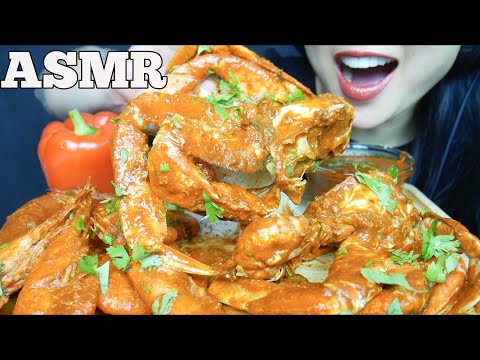 ASMR MESSY SPICY SEAFOOD BOIL *DUNGENESS CRAB + SPOT PRAWNS (EATING SOUNDS) NO TALKING | SAS-ASMR