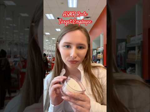 ASMR Rude Target Employee ❤️ #asmrvideos #asmrsound #asmrroleplay #shorts #tinglesasmr #asmr