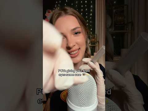 Satisfying eye cleaning ASMR #asmr #oddlysatisfying #asmrvideo #american #british