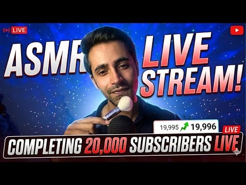 🔴 Versatile ASMR LIVE | Completing 20,000 Subscribers Live ✨🎊🎉