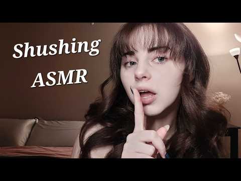 Shushing you to sleep ASMR (WHISPERED)