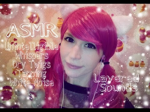 ASMR Layered Sounds w/ Unintelligible Whispering . Echoing . Audio Only