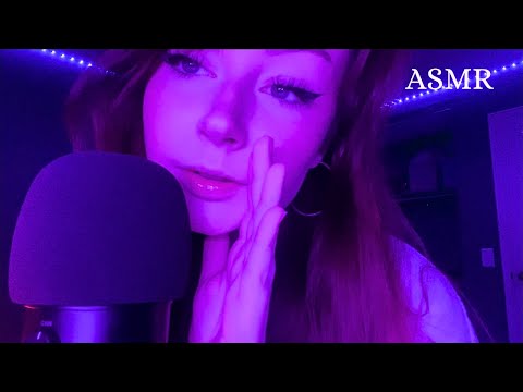 ASMR Tingly Up Close Mouth Sounds And Clicky Inaudible Whispering ♡