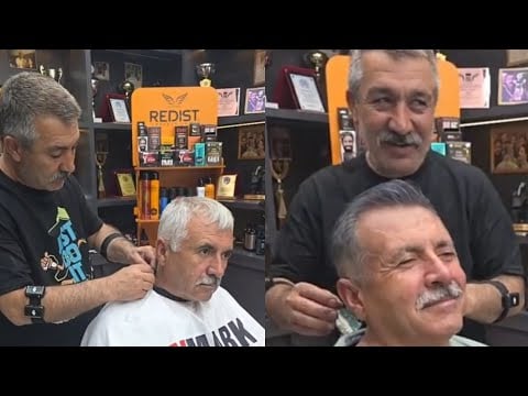 Satisfying ASMR Barber Experience | Haircut, Beard Trim, Hair Dye and Facial Treatment