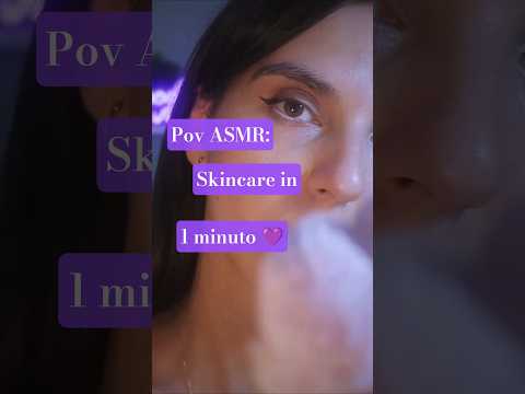 ASMR: Ti Faccio la Skincare in 1 Minuto 🌸 (Suoni Incredibili per Dormire) #asmr #relax #sleepaid