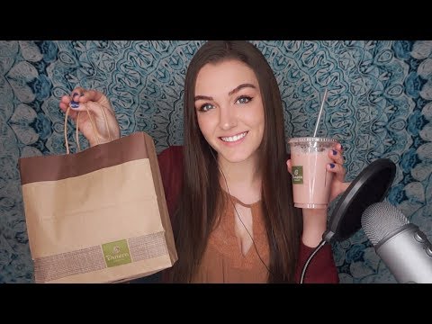 ASMR PANERA MUKBANG (EATING SOUNDS) Soft Spoken & Chewing