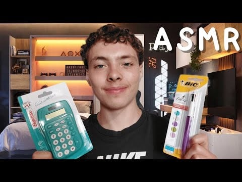 ASMR FR: Roleplay🎒POV on check tes affaires pour la rentrée🎒