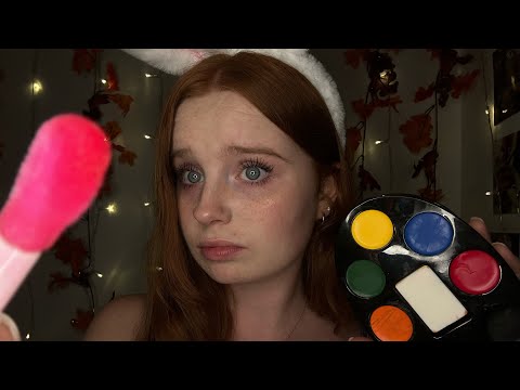 ASMR Mean Girl Does Your Halloween Makeup 👻