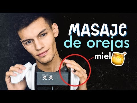 MASAJE EN TUS OREJAS con miel 🍯 ASMR Español