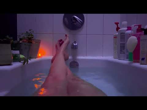 ASMR bare feet in bath