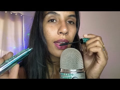 ASMR MAQUIANDO COM SALIVA 