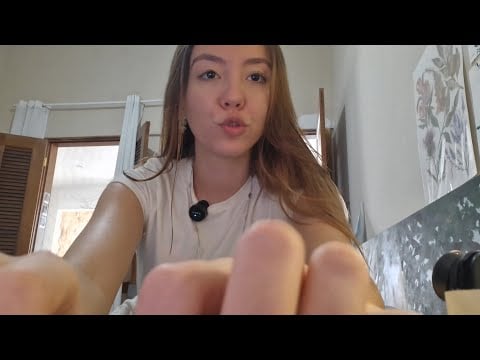 ASMR caseirinho tour pelas plantinhas 🌱 sons de boca, tapping e conversas 
