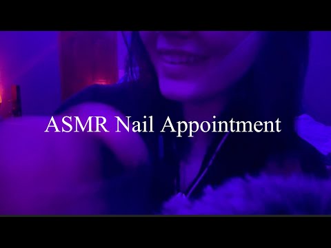 ASMR Nail Appointment + rain sounds