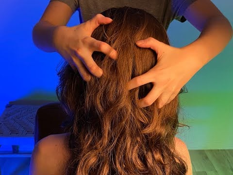 ASMR Deep Sleep TINGLES Therapy, Hair play, Back and Nape Scratches, Insomnia Relief, No Talking