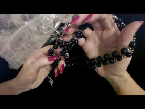 ASMR | Goodwill Jewelry Bag Show & Tell 6-24-2020 (Whisper)