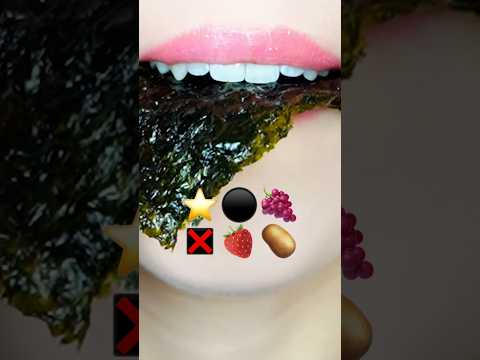 asmr EMOJI FOOD SEAWEED 이모지 챌린지 모음집 ◼️🍙 eating sounds 리얼사운드 먹방