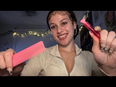 Roleplay ASMR | Sweet nurse treats your lice! (with accent)