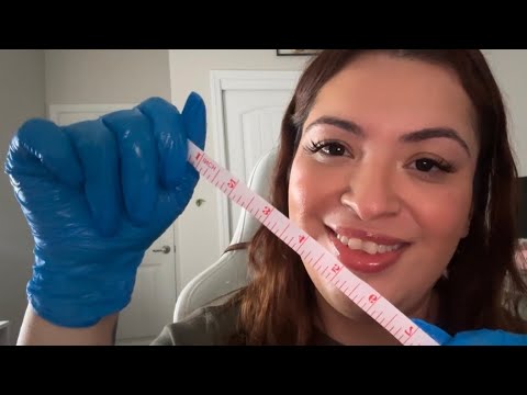 ASMR| Measuring your face📏 & face massage- Personal attention, glove & keyboard sounds