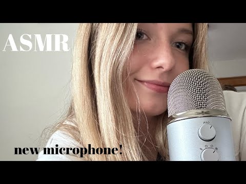 ASMR with my new microphone! (very tingly)