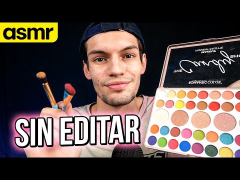 ASMR SIN EDITAR Y SIN CORTES - asmr te maquillo para dormir - ASMR Español