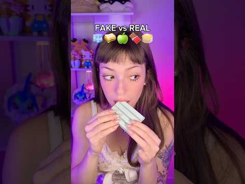 comida fake VS comida real | será que você acerta todos? #asmr #satisfying