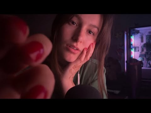 ASMR Slowwwww Hand Movements (with clicky mouth sounds)