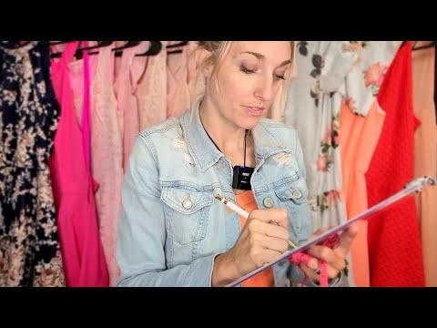 ASMR | Dress Shop Fitting and Measuring 📏