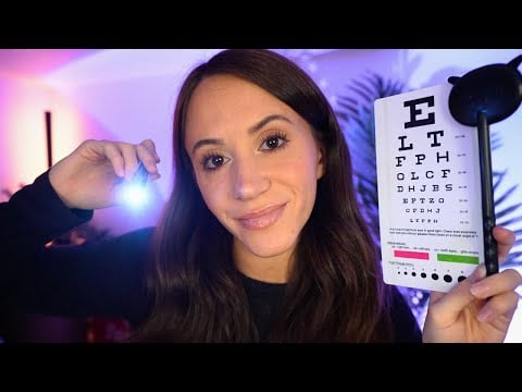 ASMR Eye Exam For Sleepy Eyes 👀 (light triggers, medical roleplay)