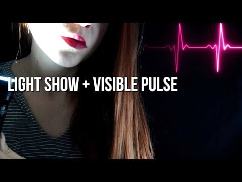 My Pulse Lit Up In The Dark + Visible Female Pulse With Audio [ASMR]