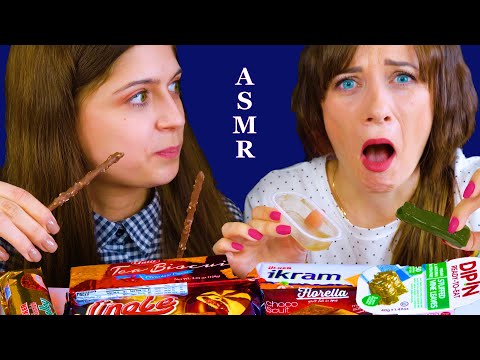 ASMR MOST POPULAR TURKISH SNACKS (CANDY, CHOCOLATE, COOKIES) EATING SOUNDS MUKBANG 먹방