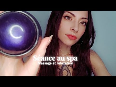 ❤️ASMR FRANÇAIS | ROLEPLAY SPA | MASSAGE ET SOIN DE LA PEAU | (BRUIT D'EAU, VISUEL, TAPPING) ❤️