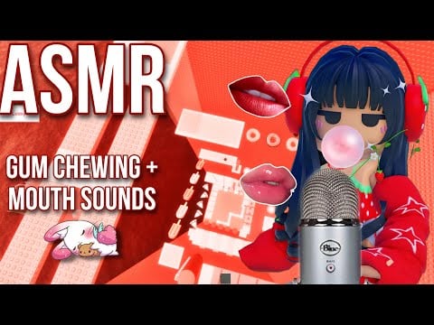 ROBLOX ASMR 🍓 Layered Gum Chewing with LOTS of Mouth Sounds 💦😴 (NO TALKING)